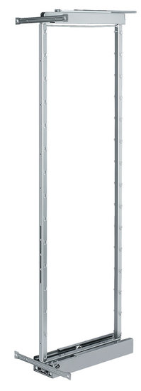 Middenwand Dispensa zilver verstelbaar 1900-2300mm  Bestelmeubelbeslag.nl