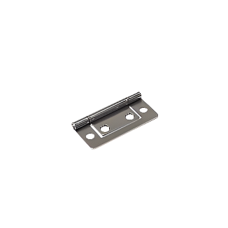 Louvredeurscharnier / 50x24 mm / staal vermessingd  Bestelmeubelbeslag.nl