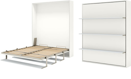 Opklapbed vert.  frame 183x202cm + mechaniek voor 2 planken  Pozzoli